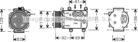 AC kompressor PRASCO FDAK171