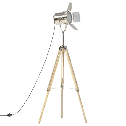 vidaXL Gulvlampe med stativ heltre mango 140 cm