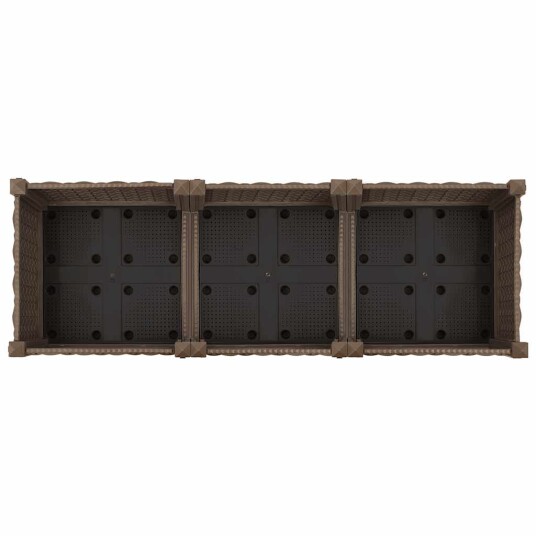 vidaXL Høybed 120x40x71 cm polypropylen