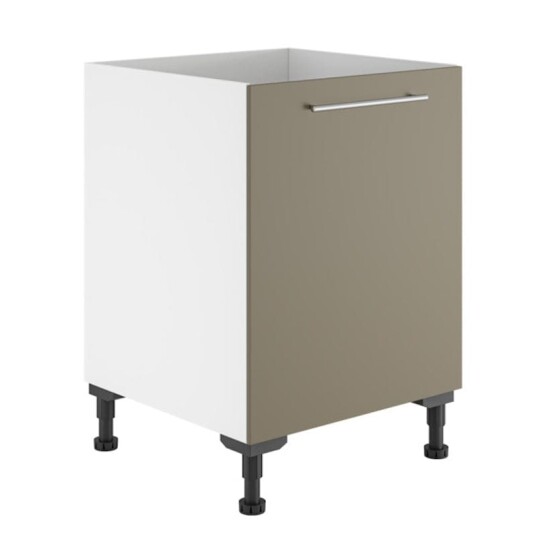 Alterna Vaskerom: Benkeskap B20-60xd60xh72cm M/uttrekk Sand Matt / 60cm