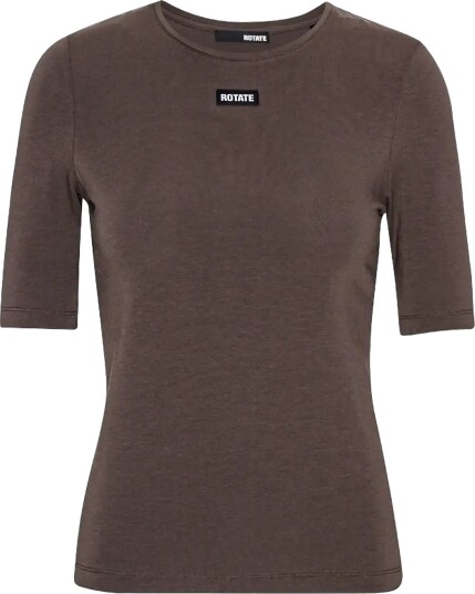 ROTATE Short Sleeve T Shirt Brown 34