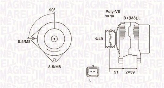 Dynamo MAGNETI MARELLI 063731881010