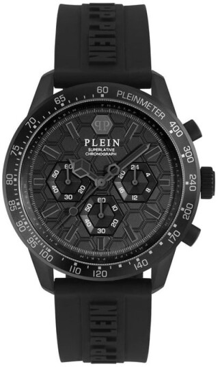 Philipp Plein Herreklokke PWPYA0324 Superlatives Sort/Gummi Ø44 mm