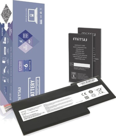Bty-M6k Ms-17B4 Batteri Til Msi Gs63vr Gs73 Gf75 4300 Mah 49 Wh 11.4V 
