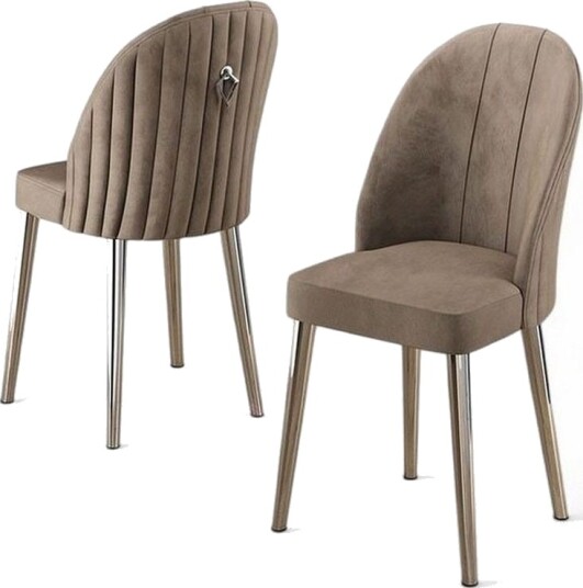 Spisestol Orlen Cappuccino / Krom - Cappuccino / Krom
