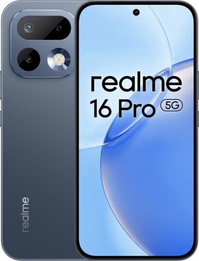 Realme 16 Pro 5G 6.78” Mobiltelefon med 8GB RAM og 256GB lagring - Pebble Grey Realme 16 Pro 5G 6.78” Mobiltelefon med 8GB RAM og 256GB lagring - Pebble Grey
