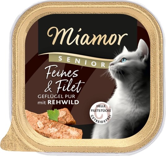 Miamor Våtfôr Senior Feines & Filet Fjærkre Pur & Rådyr 16 X 100 G Miamor Våtfôr Senior Feines & Filet Fjærkre Pur & Rådyr 16 X 100 G