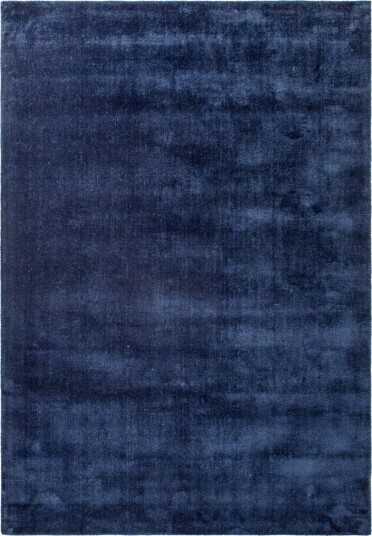 Recycled PET with viscose look navy Størrelse: 70 x 100 cm