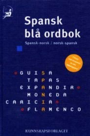 Spansk blå ordbok Akseptabel bruktbok uten markeringer