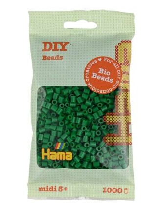 Hama Bio Midi Perler 1000Stk Grøn