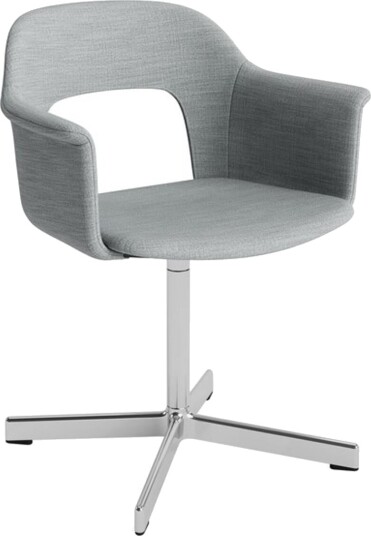 Hay Layout 234 Spisestol med Armlener og Svingbar Remix 123/ Aluminium