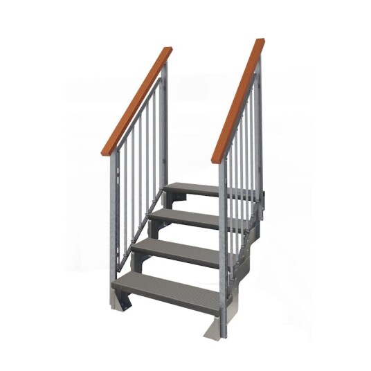 Hagetrapp Dolle Gardentop Trimax med Nordic Rekkverk
