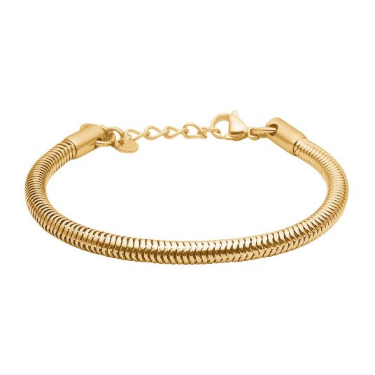 Tom Morris Snake Armbånd 18 kt. Gullforgylt Rustfritt Stål TM00035 - Herre - Gold Tom Morris Snake Armbånd 18 kt. Gullforgylt Rustfritt Stål TM00035 - Herre - Gold