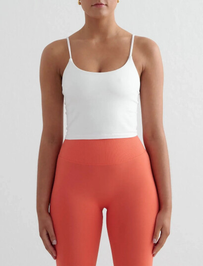 aim´n Shape Seamless Strap Singlet - White - S