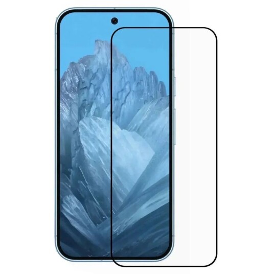 INCOVER Google Pixel 9 Pro Full Fit Skjermbeskytter - Svart Kant