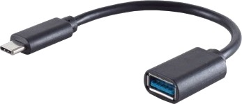 Shiverpeaks Bs13-30009 Usb-A Usb-C 0,1 M Sort