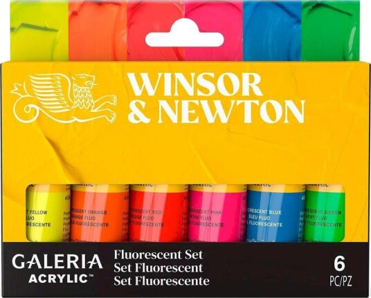 Winsor & Newton Galeria Akrylmaling Sett 6x20ml Fluorescerende Farger