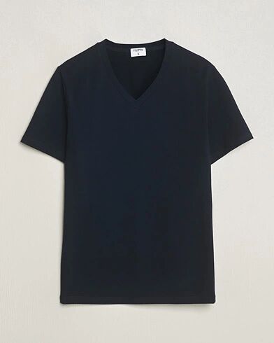 Filippa K Organic Cotton V-Neck T-Shirt Navy