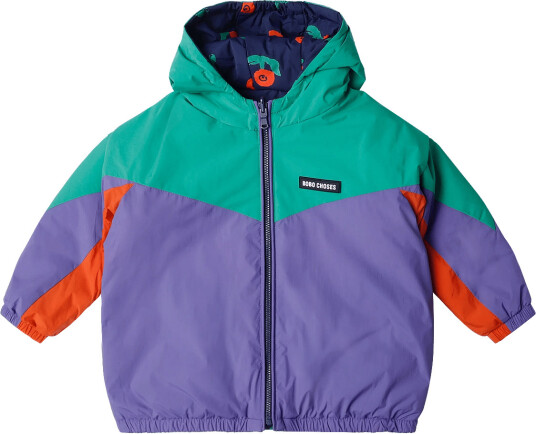 Bobo Choses Stamp Bloom All Over Reversible Anorak Navy 92