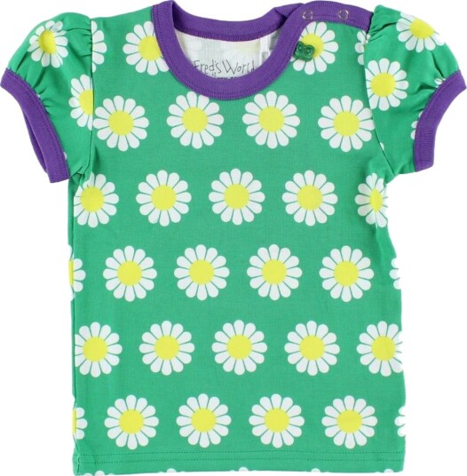 Freds World T skjorte   Grønn m. Daisy   Freds World   68   T skjorte   62