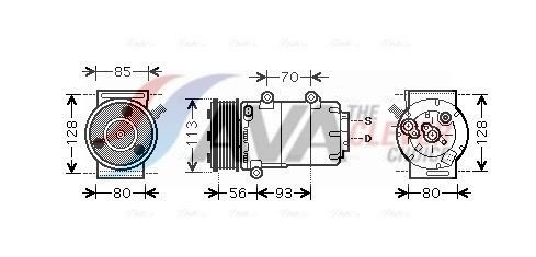 AC kompressor AVA Clever Choice FDAK416 AC kompressor AVA Clever Choice FDAK416