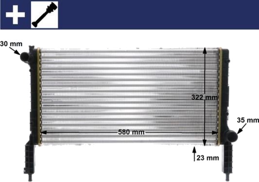 MAHLE CR 1446 000S Radiator motorkjøling MAHLE CR 1446 000S Radiator motorkjøling
