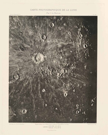 Plakat Carte Photographique De La Lune
