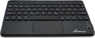 MediaRange Tastatur Wireless 64 Tasten Touchpad DE schwarz