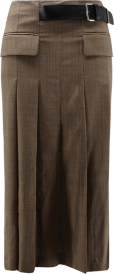 Semicouture Dame Skjørt Brun XL,