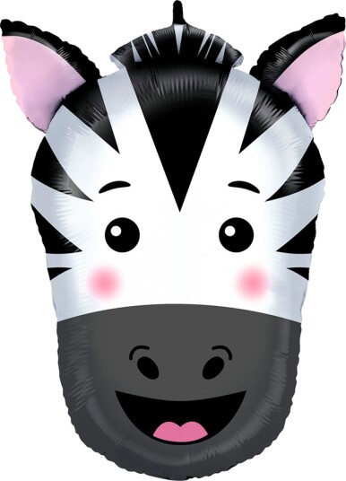 Ballongkungen Folieballong Glad Zebra G72008
