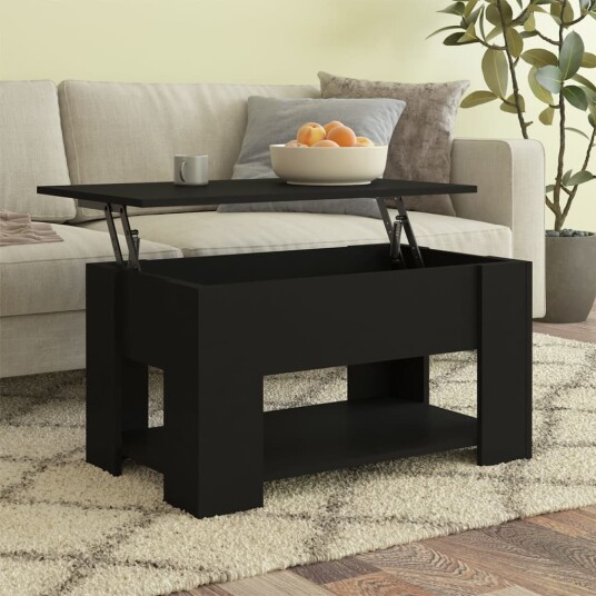 vidaXL Salongbord svart 79x49x41 cm konstruert tre vidaXL Salongbord svart 79x49x41 cm konstruert tre