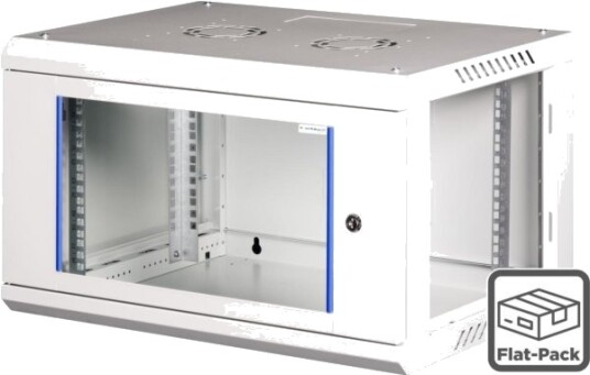 Wirewin Wcab Ps3 600X450x6u Fp Veggmonterbar Hylle 6U 100 Kg Rack Skinner 11.2 Kg Lysegrå