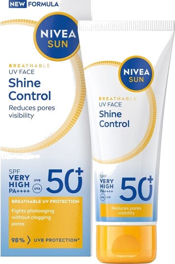 NIVEA Sun UV Ansiktskrem SPF 50+ Shine Control 40 ml