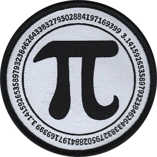 Märkbar Tøymerke Pi 3.141592 V-4-12