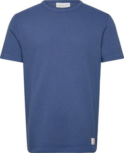 GANT Washed Waffle Ss Tshirt Blue S