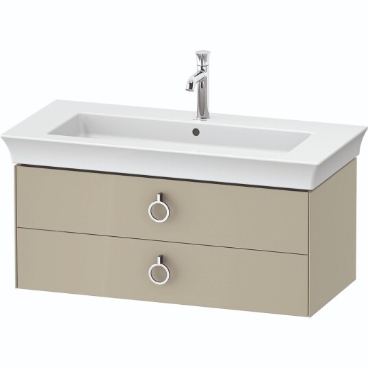 Duravit White Tulip Servantskap 2 skuf. 98,4x45,8x41 cm Taupe Høyglans