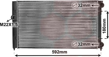 VAN WEZEL 58002099 Radiator motorkjøling