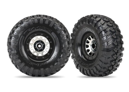 Traxxas 8172 Tires & Wheels Canyon Trail/Method 105 Black Chrome Traxxas 8172 Tires & Wheels Canyon Trail/Method 105 Black Chrome