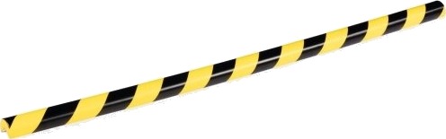 Durable C25r Polyuretan Pu Svart Gult Avrundet 1000 Mm China