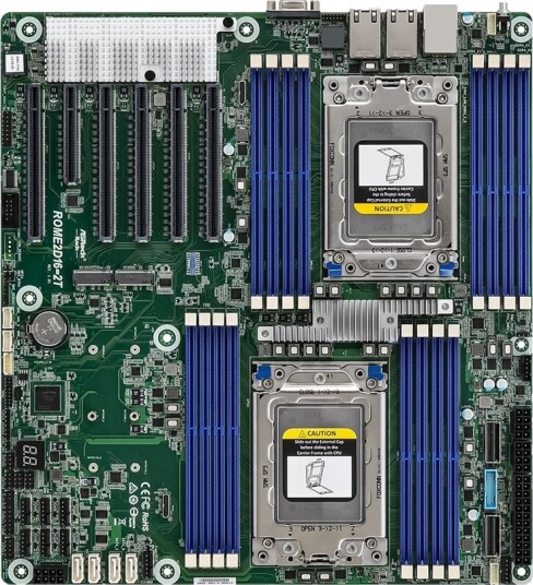 ASRock ROME2D16 2T SP3 EEB Dual Socket ASRock ROME2D16 2T SP3 EEB Dual Socket
