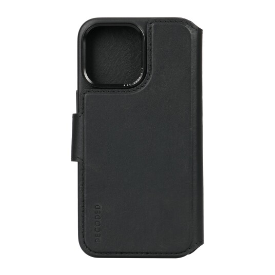 Decoded Iphone 15 Pro Max Etui Leather Detachable Wallet Svart