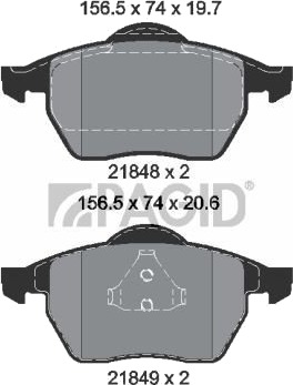 PAGID T1106N Bremseklosser
