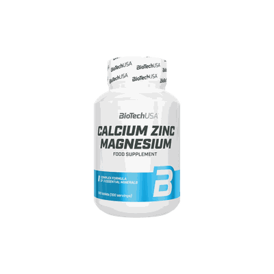 Biotech usa Zink Calsium Magnesium, kosttilskudd STD 100 tabs