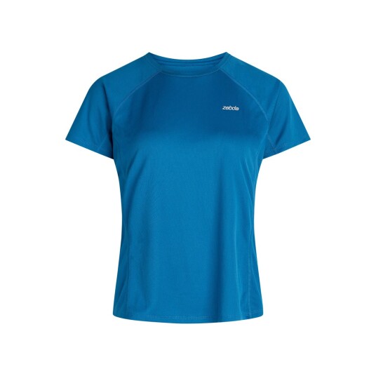 ZEBDIA Women Sports T-Shirt With Chest Print - Blue - L