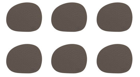 Aida Raw buffalo underlag 12,2x10 cm 6 stk clay