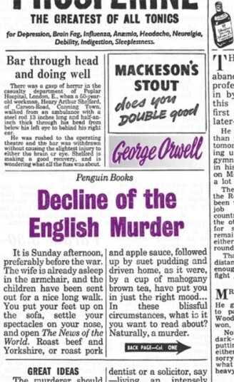 Decline Of The English Murder Av George Orwell