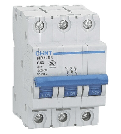 Chint Automatsikring 3-pol 32A C-Kar 10kA