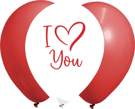 Hisab/Joker Ballonger Love 6-pakning 72182