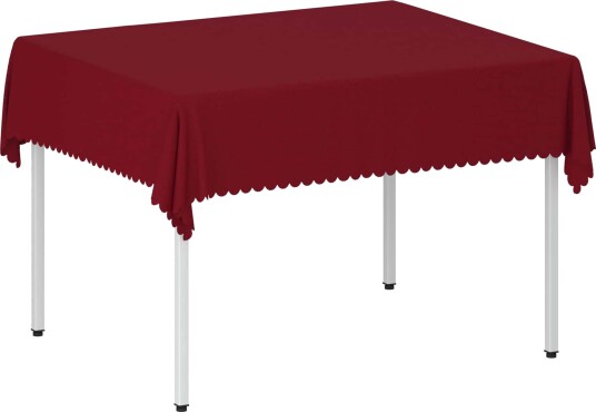 vidaXL Bordduk Rektangulær Vinrød 140 x 180 cm