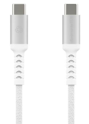 Dbramante1928 Re-Charge USB-C Ladekabel 2,5m Hvit - 100W Flettet Resirkulert Dbramante1928 Re-Charge USB-C Ladekabel 2,5m Hvit - 100W Flettet Resirkulert